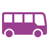 Image shows an icon of a bus